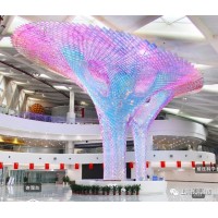 南京亞克力變換燈光雕塑 不銹鋼燈光樹雕塑