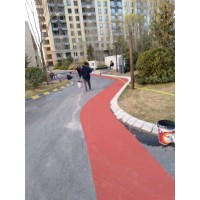室外彩色防滑路面 彩色路面施工 景區專用彩色路面材料