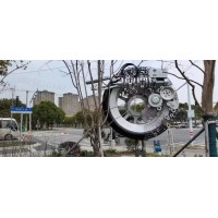 湖州城市道路口車輪雕塑 汽車輪轂雕塑雕塑